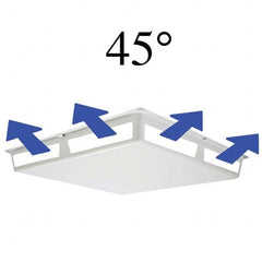 Elima-Draft - Registers & Diffusers Type: Ceiling Diffuser Cover Style: 2 Way Corner - First Tool & Supply