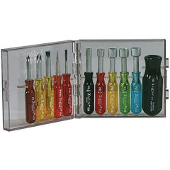 Xcelite - Screwdriver Sets Screwdriver Types Included: Nut Drivers; Phillips; Slotted Number of Pieces: 11 - First Tool & Supply