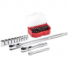 GearWrench - Screwdriver Bit Sets Type: Bit & Socket Set Drive Size: 1/4 (Inch) - First Tool & Supply