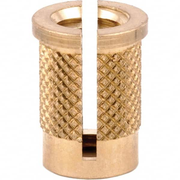 E-Z LOK - Press Fit Threaded Inserts Type: Flanged For Material Type: Plastic - First Tool & Supply