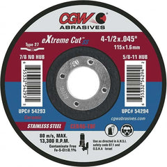 CGW Abrasives - Cutoff Wheels Tool Compatibility: Angle Grinders Wheel Diameter (Inch): 6 - First Tool & Supply