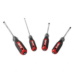 Milwaukee Tool - Screwdriver Sets Screwdriver Types Included: Phillips; Slotted Number of Pieces: 4 - First Tool & Supply