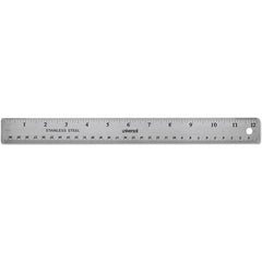 UNIVERSAL - Steel Rules Length (Inch): 12 Material: Stainless Steel - First Tool & Supply