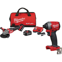 Milwaukee Tool - Angle & Disc Grinders Type of Power: Cordless Wheel Diameter (Inch): 4-1/2 - 6 - First Tool & Supply