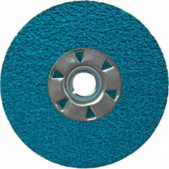 VSM - 5" Diam, 7/8" Hole, 36 Grit Ceramic Fiber Disc - First Tool & Supply