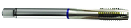 M5x0.50 6H 3-Flute Cobalt Blue Ring Spiral Point Plug Tap-Bright - First Tool & Supply