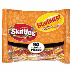 Wrigley's - Snacks, Cookies, Candy & Gum Breakroom Accessory Type: Candy Breakroom Accessory Description: Skittles/Starburst Fun Size, Variety, Individually Wrapped - First Tool & Supply