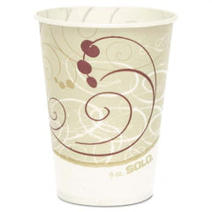 DART - Waxed Paper Cold Cups, 9 oz, Symphony Design, 100/Bag - First Tool & Supply