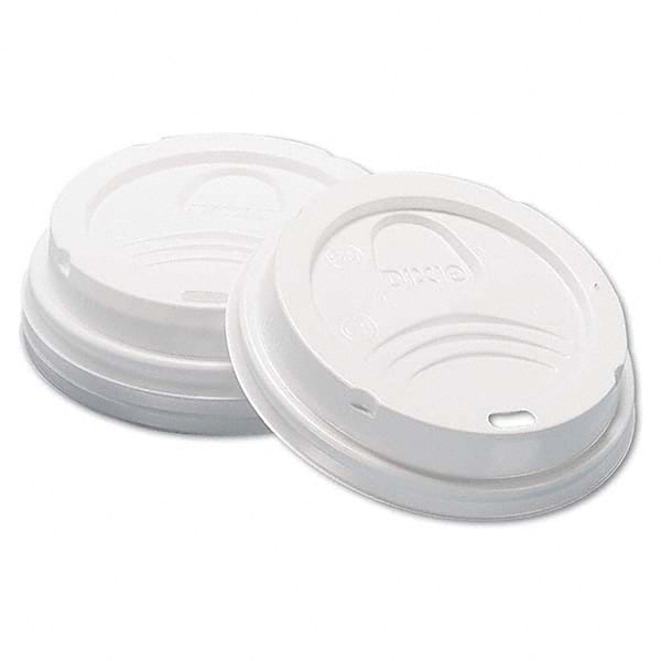 Dixie - Dome Hot Drink Lids, 8 oz Cups, White, 100/Sleeve, 10 Sleeves/Carton - First Tool & Supply