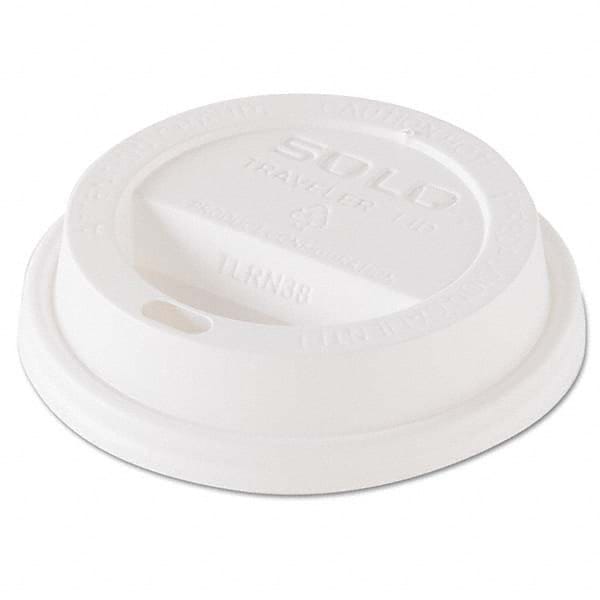 DART - Traveler Dome Hot Cup Lid, Fits 8 oz Cups, White, 100/Pack, 10 Packs/Carton - First Tool & Supply