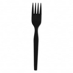 Dixie - SmartStock Plastic Cutlery Refill, Forks, 6", Black, 40/Pack, 24 Packs/CT - First Tool & Supply