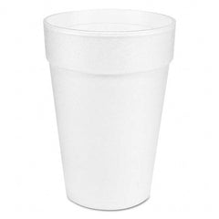 DART - Large Foam Drink Cup, 14 oz, Hot/Cold, White, 25/Bag, 40 Bags/Carton - First Tool & Supply