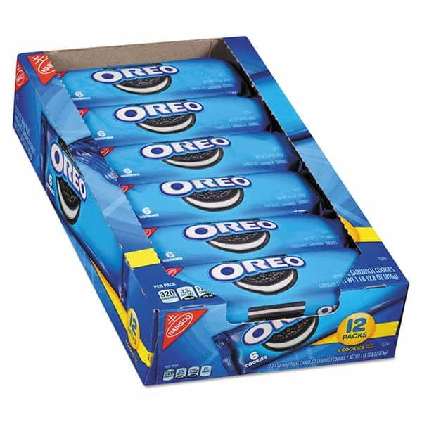 Nabisco - Snacks, Cookies, Candy & Gum Breakroom Accessory Type: Cookies Breakroom Accessory Description: Oreo Cookies Single Serve Packs, Chocolate, 2.4oz Pack, 6 Cookies/Pack, 12Pk/Bx - First Tool & Supply