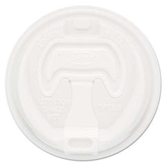 DART - Optima Reclosable Lid, 12-24 oz Foam Cups, White, 100/Bag - First Tool & Supply