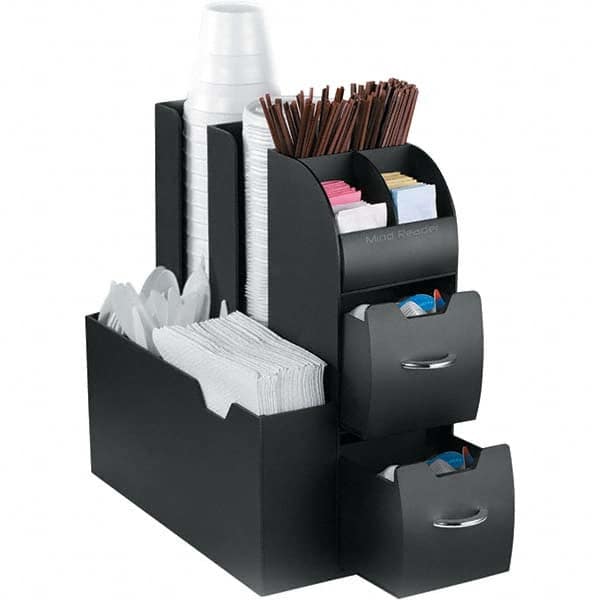 Mind Reader - Condiments & Dispensers Breakroom Accessory Type: Condiment Dispenser Breakroom Accessory Description: Coffee Condiment Caddy Organizer - First Tool & Supply