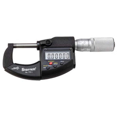 Starrett - Electronic Outside Micrometer Sets Minimum Measurement (Inch): 0 Minimum Measurement (mm): 0 - First Tool & Supply