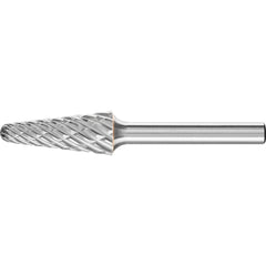 PFERD - SL-4, 1/2" Cut Diam, 1/4" Shank Diam, Carbide End Cut Tree with Radius End Burr - Exact Industrial Supply