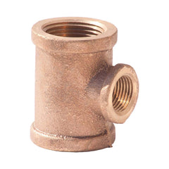 Merit Brass - Brass & Chrome Pipe Fittings Type: Reducing Tee Fitting Size: 2 x 3/4 x 2 - First Tool & Supply