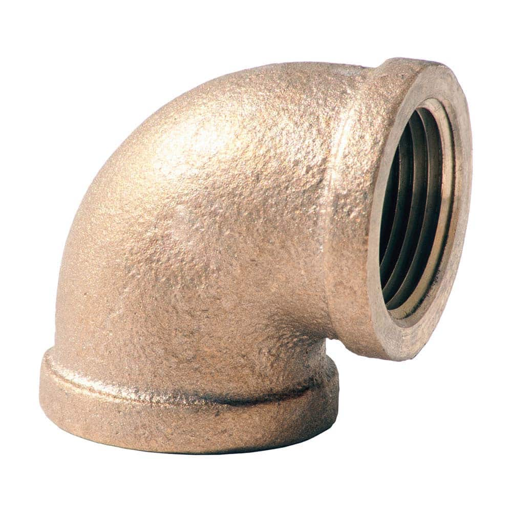 Merit Brass - Brass & Chrome Pipe Fittings Type: 90 Degree Elbow Fitting Size: 1/2 - First Tool & Supply