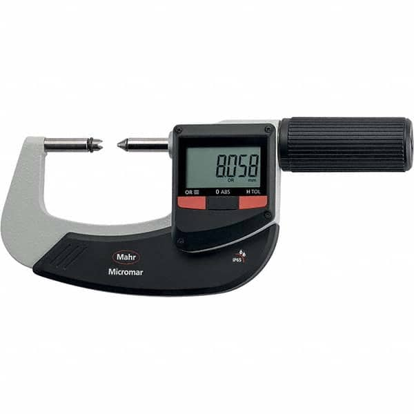 Mahr - Electronic Outside Micrometers Type: Standard Minimum Measurement (Decimal Inch): 2.0000 - First Tool & Supply