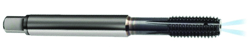 M5 x .80 Dia. - 6HX - 4 FL - Carbide Semi-Bott Tap-TiCN -Coolant-Thru-FORM-C DIN 371 - First Tool & Supply