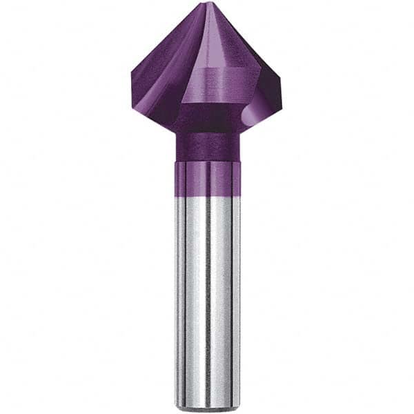 Magafor - 5.3mm Head Diam, 5/32" Shank Diam, 90° Solid Carbide Countersink - First Tool & Supply