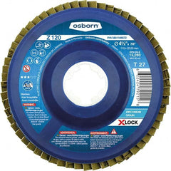 Osborn - 5" 80 Grit 5/8-11 Center Hole Type 27 Zirconia Alumina Flap Disc - First Tool & Supply