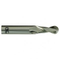 3/16" Dia. - 2" OAL - Carbide - Ball End HP End Mill-2 FL - First Tool & Supply