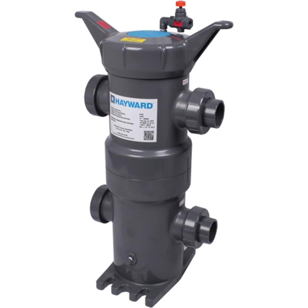 Hayward - Bag Filter Housings; Bag Size (#): 2 ; Length (Decimal Inch): 32.0000 ; Pipe Size: 4 (Inch); End Connections: Threaded ; Maximum Flow Rate (GPM): 100 ; Maximum Working Pressure (psi): 150.000 - Exact Industrial Supply