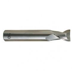 1 Dia. x 4 Overall Length 2-Flute .120 C/R Solid Carbide SE End Mill-Round Shank-Center Cutting-Uncoated - First Tool & Supply