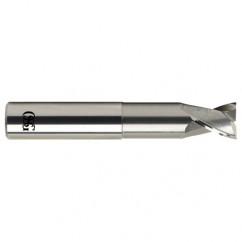 1 Dia. x 6 Overall Length 2-Flute .060 C/R Solid Carbide SE End Mill-Round Shank-Center Cutting-Uncoated - First Tool & Supply