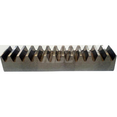 1/4″ Face Width 1' Long 1018/12L14 Steel Gear Rack 32 Pitch, 14.5° Pressure Angle, Square