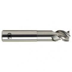 1 Dia. x 6 Overall Length 3-Flute .060 C/R Solid Carbide SE End Mill-Round Shank-Center Cutting-Uncoated - First Tool & Supply