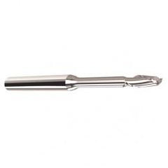 .090 Dia. - 1/8" LOC - 1-1/2" OAL - .005 C/R  2 FL Carbide End Mill with 1/4 Reach - Uncoated - First Tool & Supply