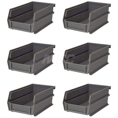 Plastic Hang, Stack & Nest Bin: Gray 12 lb Capacity