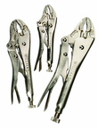 3 Piece - Curved Jaw Locking Plier Set - First Tool & Supply
