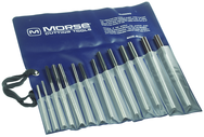 14 Piece-Range Metric Over / Under 4-12mm-HSS-Bright Straight Shank/Straight Flute-Plastic Pouch Chucking Reamers - First Tool & Supply