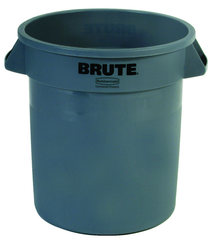Brute - 10 Gallon Round Container - Double-ribbed base - First Tool & Supply
