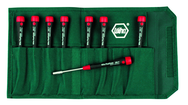 8 Piece - 2.0mm - 5.5mm - PicoFinish Precision Metric Nut Driver Set in Canvas Pouch - First Tool & Supply