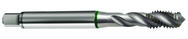 M10x1.5 6H 3-Flute Cobalt Green Ring Full Bottom 40 degree Spiral Flute Tap-Bright - First Tool & Supply