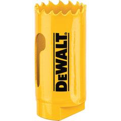 DeWALT - Hole Saws; Saw Diameter (Inch): 1-1/8 ; Cutting Depth (Inch): 1-3/4 ; Saw Material: Bi-Metal ; Cutting Edge Style: Toothed Edge ; Material Application: Metal; Plastic; Wood - Exact Industrial Supply