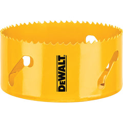 DeWALT - Hole Saws; Saw Diameter (Inch): 4-1/4 ; Cutting Depth (Inch): 1-3/4 ; Saw Material: Bi-Metal ; Cutting Edge Style: Toothed Edge ; Material Application: Metal; Plastic; Wood ; Pipe Size Compatibility (Inch): 3/8 - Exact Industrial Supply