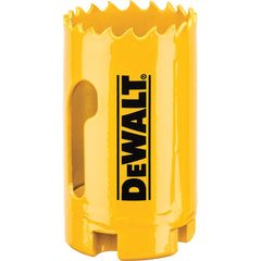 DeWALT - Hole Saws; Saw Diameter (Inch): 1-3/8 ; Cutting Depth (Inch): 1-3/4 ; Saw Material: Bi-Metal ; Cutting Edge Style: Toothed Edge ; Material Application: Metal; Plastic; Wood ; Pipe Size Compatibility (Inch): 1/2 - Exact Industrial Supply