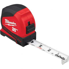 Milwaukee Tool - 25' x 1" White Blade Tape Measure - First Tool & Supply