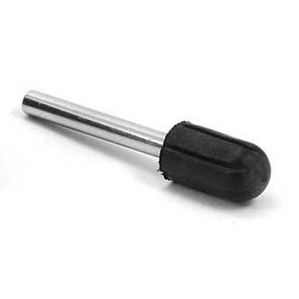 Superior Abrasives - Point Mandrels; Product Compatibility: Rubberized Point ; Hole Size Compatibility (Inch): 3/16 ; Shank Diameter (Inch): 1/8 ; Thread Size: Non-Threaded ; Overall Length (Inch): 7/16 - Exact Industrial Supply