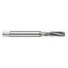 M8x1.25 6H 3-Flute PM Cobalt Semi-Bottoming 10 degree Spiral Flute Tap-TiAlN - First Tool & Supply