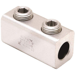 Burndy - Mechanical Connectors; Wire Size Range: 2-14 AWG ; Material Type: Aluminum ; Insulated: NonInsulated ; Contact Plating: Tin ; Rating: CSA Certified; RoHS EX Compliant; UL 467 ; Additional Information: Type: AMS; Dual Rated; Number of Screws: 2; - Exact Industrial Supply