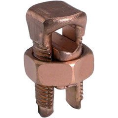 Burndy - Split Bolt Connectors; Connector Material: Copper ; Maximum Compatible Wire Size (AWG): 6 (Solid) ; Minimum Compatible Wire Size (AWG): 8 (Strand) ; Pressure Bar Material: Copper Alloy ; Compatible Wire Type: Copper ; Head Width (Decimal Inch): - Exact Industrial Supply