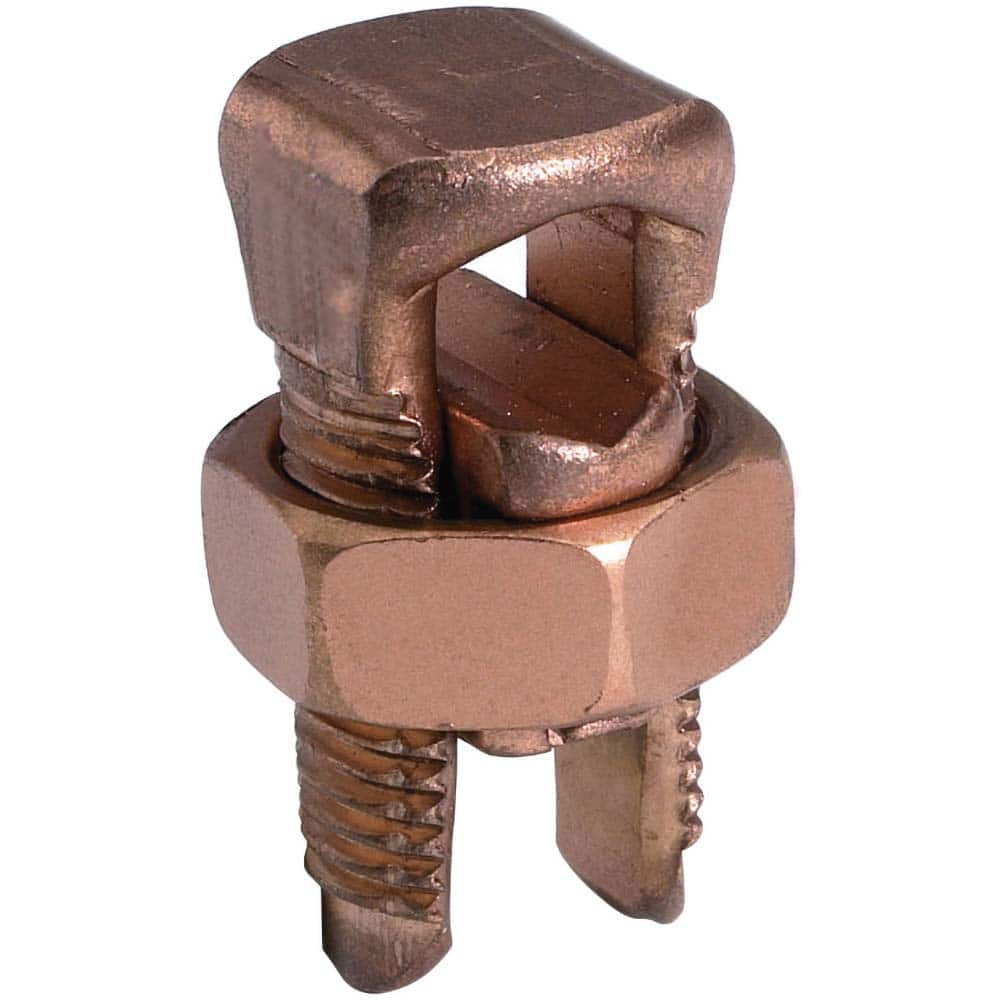 Burndy - Split Bolt Connectors; Connector Material: Copper ; Maximum Compatible Wire Size (AWG): 4/0 ; Maximum Compatible Wire Size (kcmil): 250 ; Minimum Compatible Wire Size (AWG): 1 (Strand) ; Minimum Compatible Wire Size (kcmil): 250 ; Pressure Bar M - Exact Industrial Supply