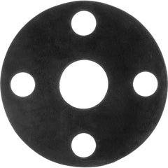 USA Sealing - Flange Gasketing; Nominal Pipe Size: 1/2 (Inch); Inside Diameter (Inch): 27/32 ; Thickness: 1/16 (Inch); Outside Diameter (Inch): 3-3/4 ; Material: EPDM Rubber ; Color: Black - Exact Industrial Supply